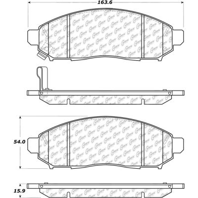 Posi Quiet Ceramic Brake Pads with Shims and Hardware , Posi Quiet 105.10940