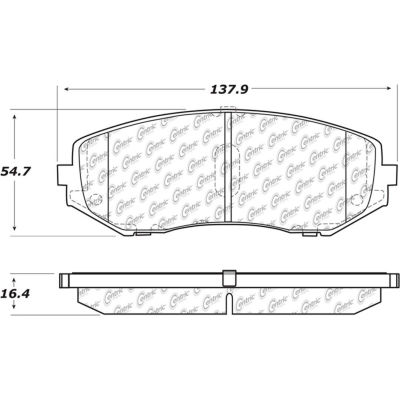 Posi Quiet Ceramic Brake Pads with Shims and Hardware , Posi Quiet 105.11880