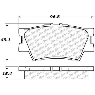 Posi Quiet Ceramic Brake Pads with Shims and Hardware , Posi Quiet 105.12120
