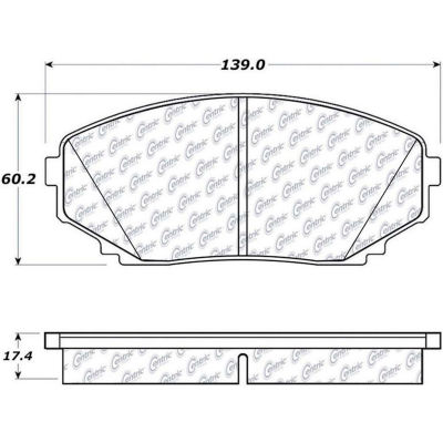 Posi Quiet Ceramic Brake Pads with Shims and Hardware , Posi Quiet 105.12580