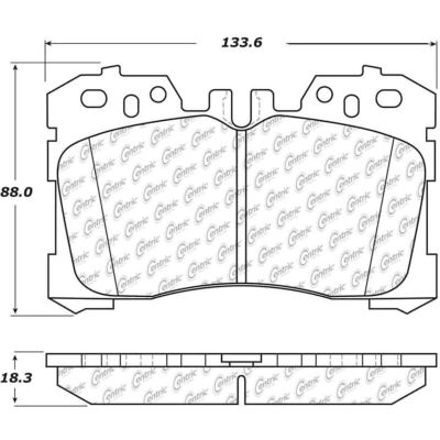 Posi Quiet Ceramic Brake Pads with Shims and Hardware , Posi Quiet 105.12820