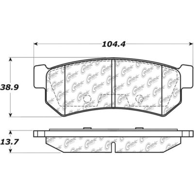 Posi Quiet Ceramic Brake Pads with Shims and Hardware , Posi Quiet 105.13150
