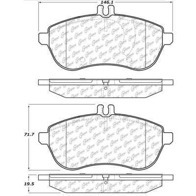 Posi Quiet Ceramic Brake Pads with Shims and Hardware , Posi Quiet 105.13400