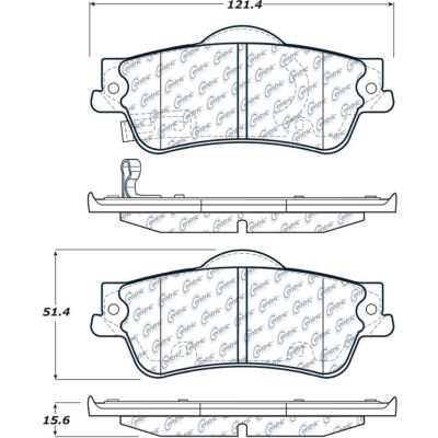 Posi Quiet Ceramic Brake Pads with Shims and Hardware , Posi Quiet 105.13520