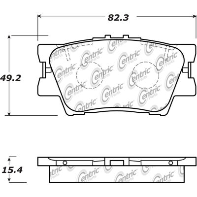Posi Quiet Ceramic Brake Pads with Shims and Hardware , Posi Quiet 105.16320
