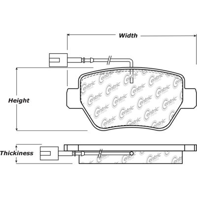 Posi Quiet Ceramic Brake Pads with Shims , Posi Quiet 105.18510