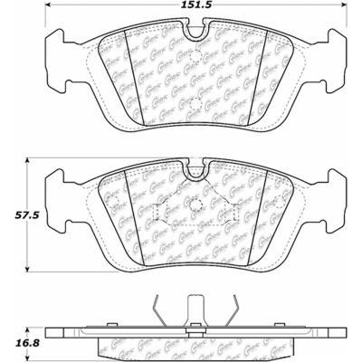 Posi Quiet Extended Wear Brake Pads with Shims and Hardware , Posi Quiet 106.05580