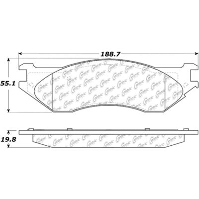 Posi Quiet Extended Wear Brake Pads with Shims and Hardware , Posi Quiet 106.07021