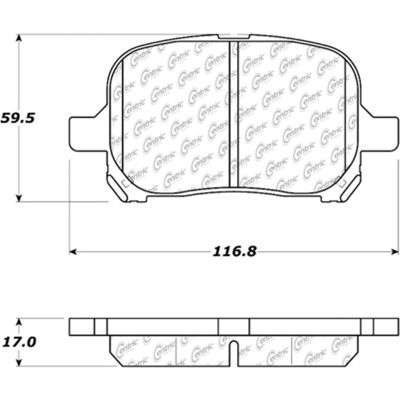Posi Quiet Extended Wear Brake Pads with Shims and Hardware , Posi Quiet 106.07070