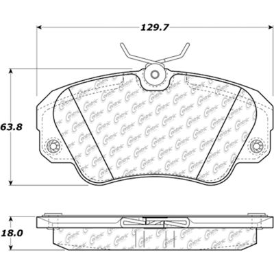 Posi Quiet Extended Wear Brake Pads with Shims and Hardware , Posi Quiet 106.07200