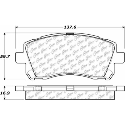 Posi Quiet Extended Wear Brake Pads with Shims and Hardware , Posi Quiet 106.07210