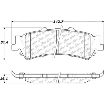 Posi Quiet Extended Wear Brake Pads with Shims and Hardware , Posi Quiet 106.07920