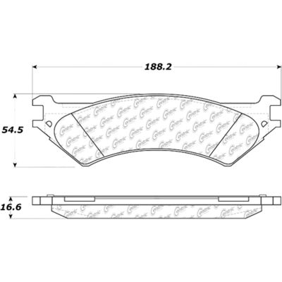 Posi Quiet Extended Wear Brake Pads with Shims and Hardware , Posi Quiet 106.08020