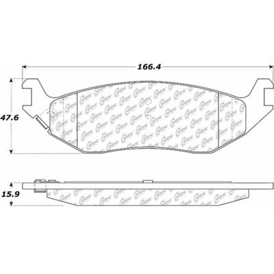 Posi Quiet Extended Wear Brake Pads with Shims and Hardware , Posi Quiet 106.08980