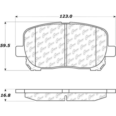 Posi Quiet Extended Wear Brake Pads with Shims and Hardware , Posi Quiet 106.09230