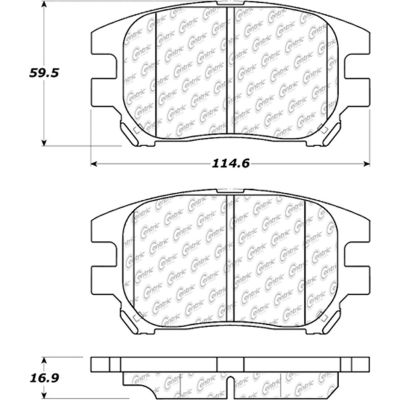 Posi Quiet Extended Wear Brake Pads with Shims and Hardware , Posi Quiet 106.09300