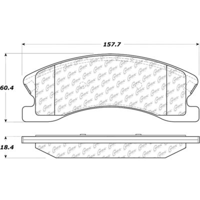 Posi Quiet Extended Wear Brake Pads with Shims and Hardware , Posi Quiet 106.09450