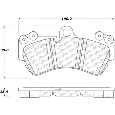 Posi Quiet Extended Wear Brake Pads with Shims and Hardware , Posi Quiet 106.10070