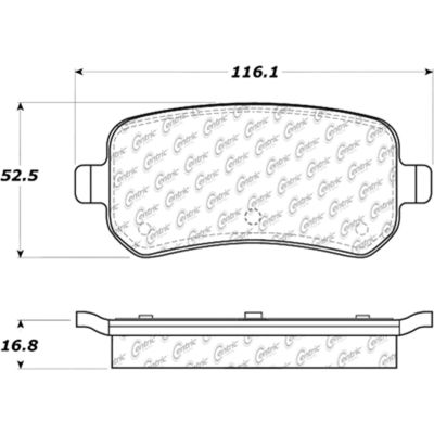 Posi Quiet Extended Wear Brake Pads with Shims and Hardware , Posi Quiet 106.10210