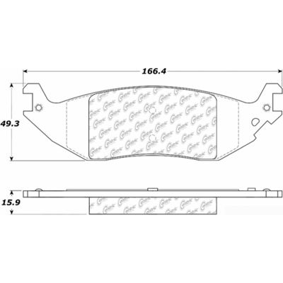 Posi Quiet Extended Wear Brake Pads with Shims and Hardware , Posi Quiet 106.10460