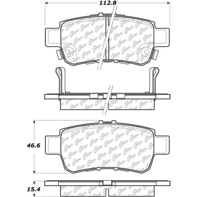 Posi Quiet Extended Wear Brake Pads with Shims and Hardware , Posi Quiet 106.10880