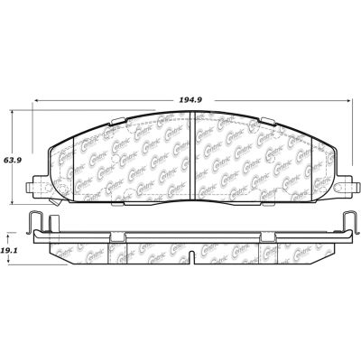 Posi Quiet Extended Wear Brake Pads with Shims and Hardware , Posi Quiet 106.14000