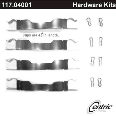 Centric Disc Brake Hardware Kit, Centric Parts 117.04001