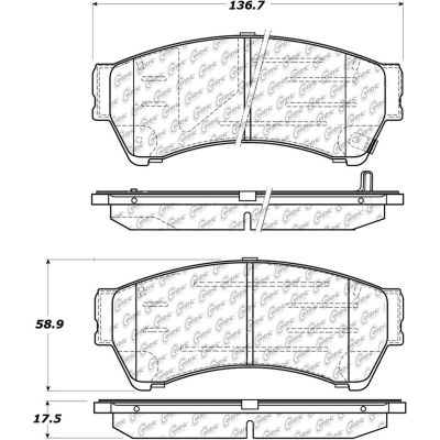 301.11640 Ceramic Centric Brake Pad 301.11640 Ceramic Centric Brake Pad