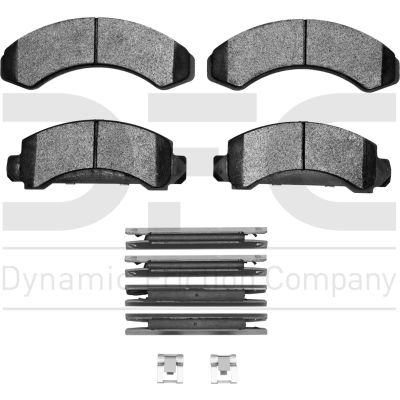 Dynamic Friction Company 3000 Semi-Metallic Brake Pads and Hardware Kit Dynamic Friction Company 3000 Semi-Metallic Brake Pads and Hardware Kit
