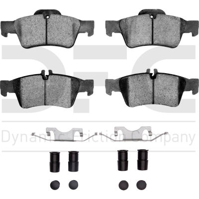 Dynamic Friction Company 3000 Semi-Metallic Brake Pads and Hardware Kit Dynamic Friction Company 3000 Semi-Metallic Brake Pads and Hardware Kit