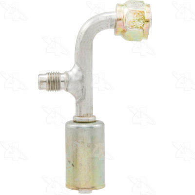 90 Degree Female Standard O-Ring A/C Fitting w/ R12 Service Port - Four Seasons 14916
