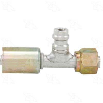 Straight Female Standard O-Ring A/C Fitting w/ R134A Service Port - Four Seasons 14928