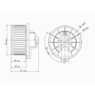 HVAC Blower Motor, Global Parts 2311263