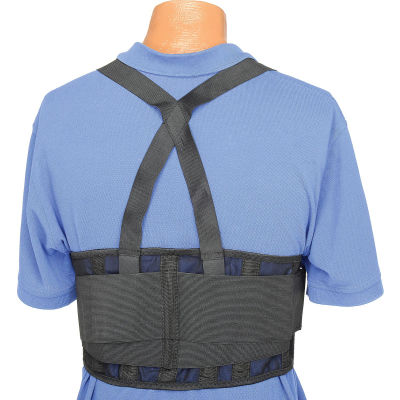 Standard Back Support Belt, Adjustable Suspenders, 2X-Large, 46-56" Waist Size