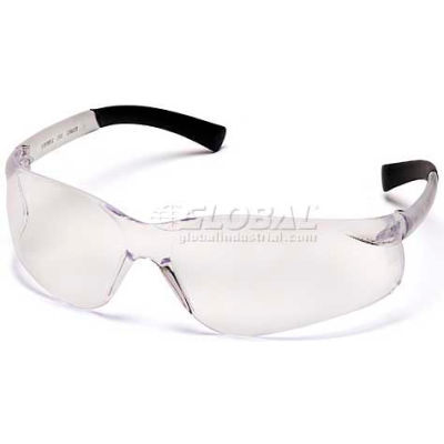 Ztek® Safety Glasses Clear Anti-Fog Lens , Clear Frame