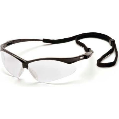 Pmxtreme™ Eyewear Clear Anti-Fog Lens , Black Frame & Cord
