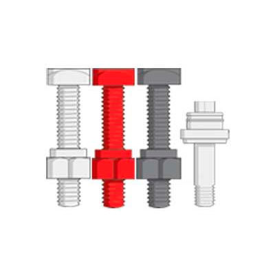 Quick Cable 6016-010R 3/8"-16 Red Nut Closed Cap, 10 Pcs