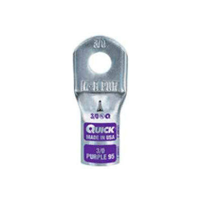 Quick Cable 8804-050F MagnaLug Round Sight Hole, 4 Gauge, 50 Pcs
