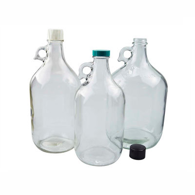 Qorpak GLA-00837 64oz (1,920ml) Clear Glass Jug Only, 38-400 Neck Finish, Case of 6