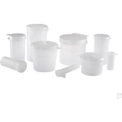 Qorpak PLC-10046 Sterile Natural PP Cornell Hinged Vials, 3 dram (11ml), Case of 500