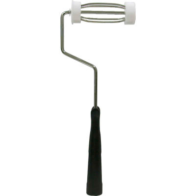RollerLite 4" 4-Wire Cage Frame Threaded Black Handle 5/16" Shaft, 24/Case - 400-014