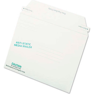 Quality ParkTM Antistatic Fiberboard Disk Mailers, 6x8-5/8, White, 25/Box
