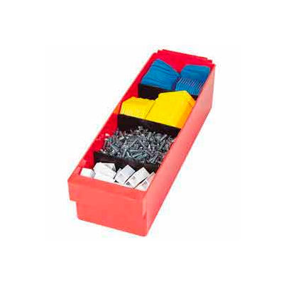 Quantum Dividers DIV701/606 for Euro Drawer 8"W, Black, Price Per Pack of 4