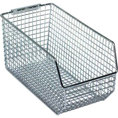 Quantum Chrome Wire Mesh Bin QMB530C - 5-1/2"W x 10-3/4"D x 5"H - Pkg Qty 10
