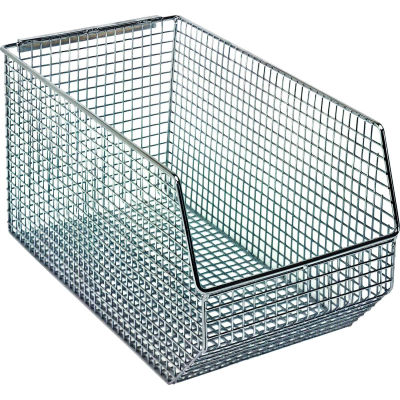Quantum Chrome Wire Mesh Bin QMB540C - 8"W x 14-1/2"D x 7"H - Pkg Qty 10