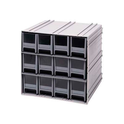 Quantum Interlocking Storage Cabinet QIC-122 - 11-3/4"Wx11-3/8"Dx11"H - 12 Ivory Drawers