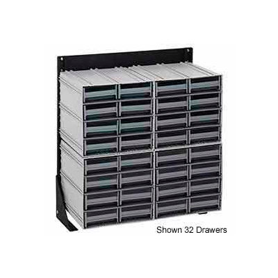 Quantum QIC-124-122 24"H Single Sided Floor Stand with 48 Gray Drawer Interlocking Storage Cabinet