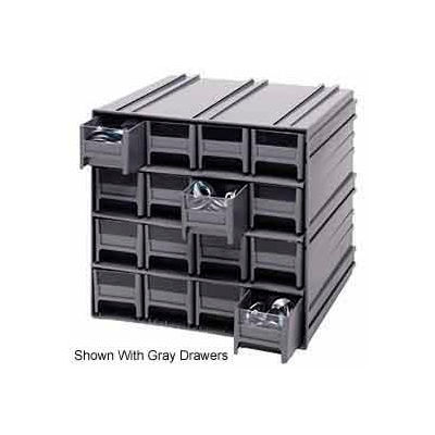Quantum Interlocking Storage Cabinet QIC-161 - 11-3/4"Wx11-3/8"Dx11"H - 16 Blue Drawers