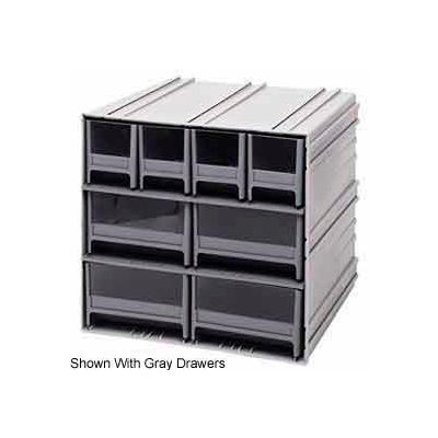 Quantum Interlocking Storage Cabinet QIC-4244 - 11-3/4"Wx11-3/8"Dx11"H - 8 Blue Drawers