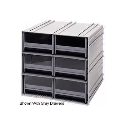 Quantum Interlocking Storage Cabinet QIC-64 - 11-3/4"Wx11-3/8"Dx11"H - 6 Blue Drawers